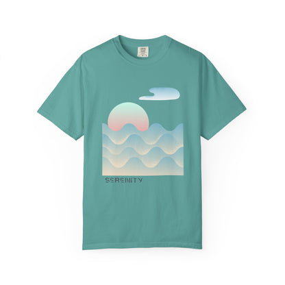 Serenity Wave Unisex T-Shirt | Relaxed Fit Tee for Nature Lovers | Beach Vibes, Gift for Him/Her, Casual Wear, Holiday Outfit, Summer Style