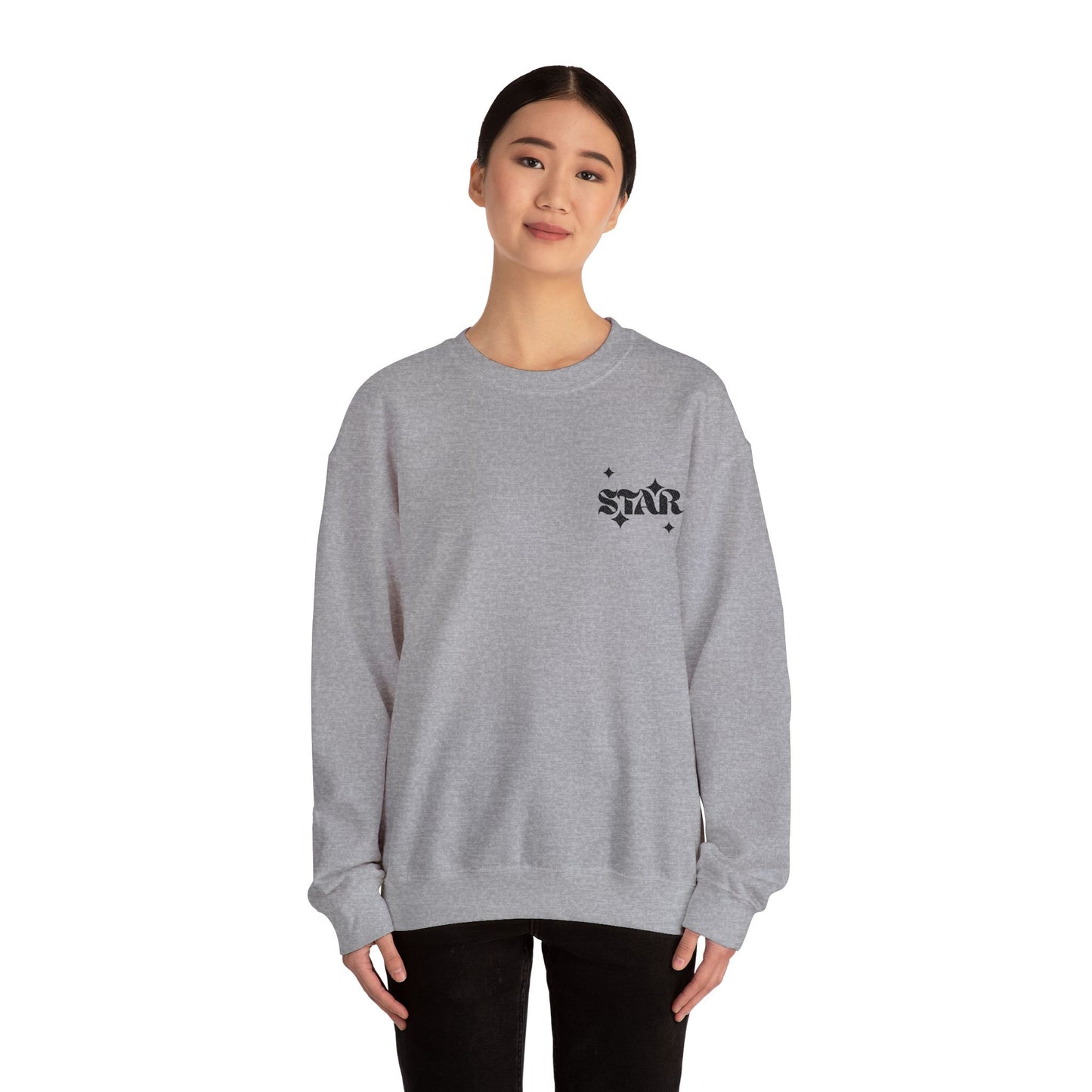 Star Chest Logo Sweatshirt — Minimal STAR crewneck
