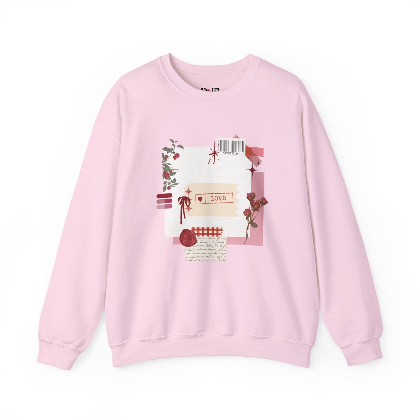 Romantic Floral Crewneck Sweatshirt - Cozy Woman's crewneck