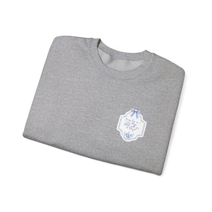 Charming Floral Crewneck Sweatshirt, Cozy Pullover, Everyday Wear