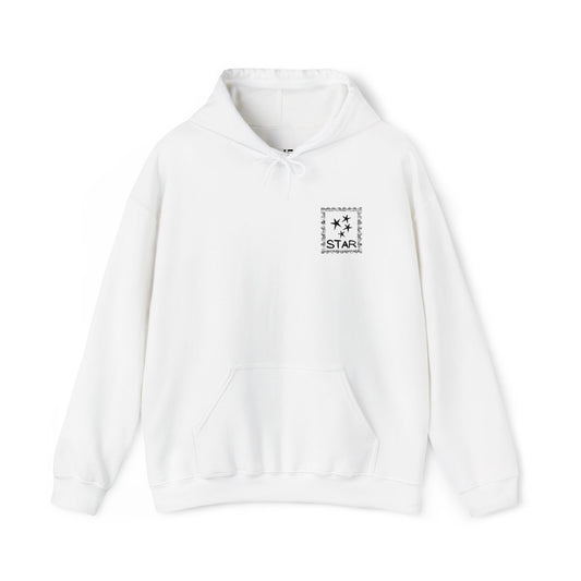 Minimalist Star Pocket Hoodie - "Stay Wild" Graphic