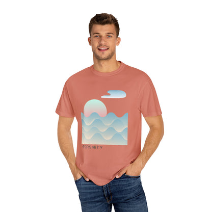 Serenity Wave Unisex T-Shirt | Relaxed Fit Tee for Nature Lovers | Beach Vibes, Gift for Him/Her, Casual Wear, Holiday Outfit, Summer Style