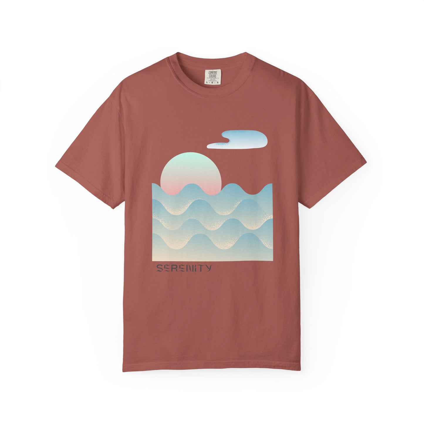Serenity Wave Unisex T-Shirt | Relaxed Fit Tee for Nature Lovers | Beach Vibes, Gift for Him/Her, Casual Wear, Holiday Outfit, Summer Style