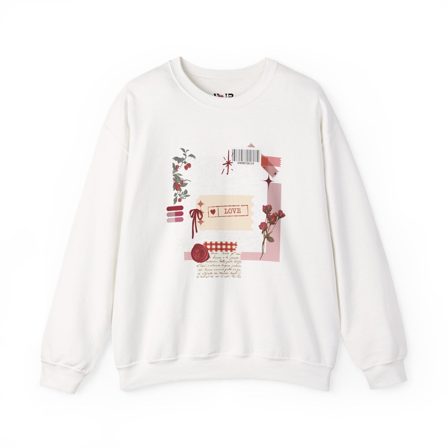 Romantic Floral Crewneck Sweatshirt - Cozy Woman's crewneck