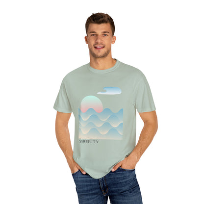 Serenity Wave Unisex T-Shirt | Relaxed Fit Tee for Nature Lovers | Beach Vibes, Gift for Him/Her, Casual Wear, Holiday Outfit, Summer Style