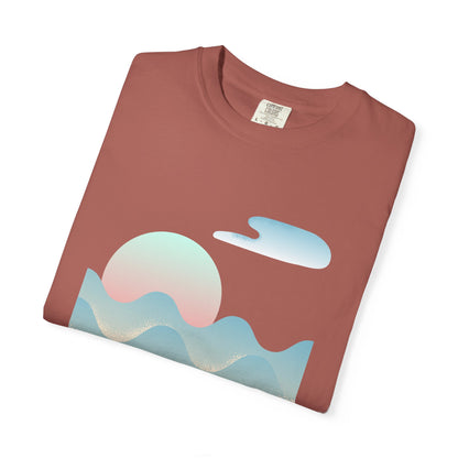 Serenity Wave Unisex T-Shirt | Relaxed Fit Tee for Nature Lovers | Beach Vibes, Gift for Him/Her, Casual Wear, Holiday Outfit, Summer Style