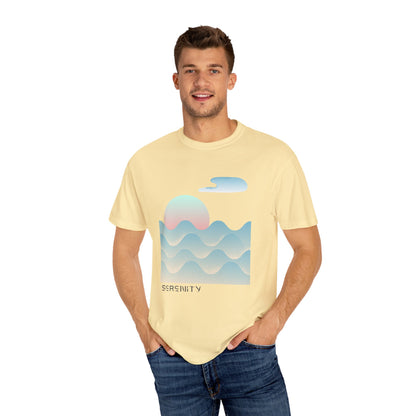 Serenity Wave Unisex T-Shirt | Relaxed Fit Tee for Nature Lovers | Beach Vibes, Gift for Him/Her, Casual Wear, Holiday Outfit, Summer Style