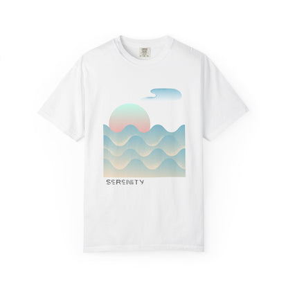 Serenity Wave Unisex T-Shirt | Relaxed Fit Tee for Nature Lovers | Beach Vibes, Gift for Him/Her, Casual Wear, Holiday Outfit, Summer Style