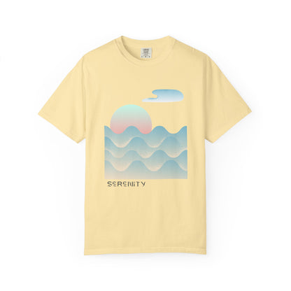 Serenity Wave Unisex T-Shirt | Relaxed Fit Tee for Nature Lovers | Beach Vibes, Gift for Him/Her, Casual Wear, Holiday Outfit, Summer Style