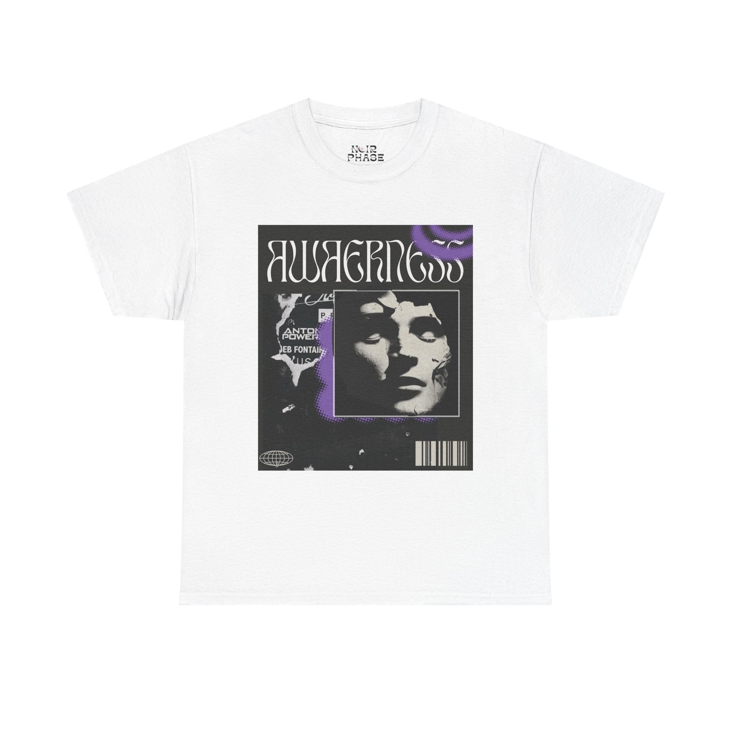 Awareness Unisex Heavy Cotton Tee, Statement T-Shirt, Graphic Tee, Casual Wear, Gift for Friends, Music Lover Apparel