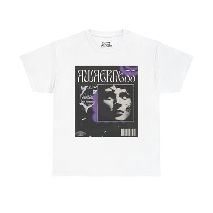 Awareness Unisex Heavy Cotton Tee, Statement T-Shirt, Graphic Tee, Casual Wear, Gift for Friends, Music Lover Apparel