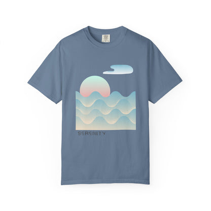 Serenity Wave Unisex T-Shirt | Relaxed Fit Tee for Nature Lovers | Beach Vibes, Gift for Him/Her, Casual Wear, Holiday Outfit, Summer Style