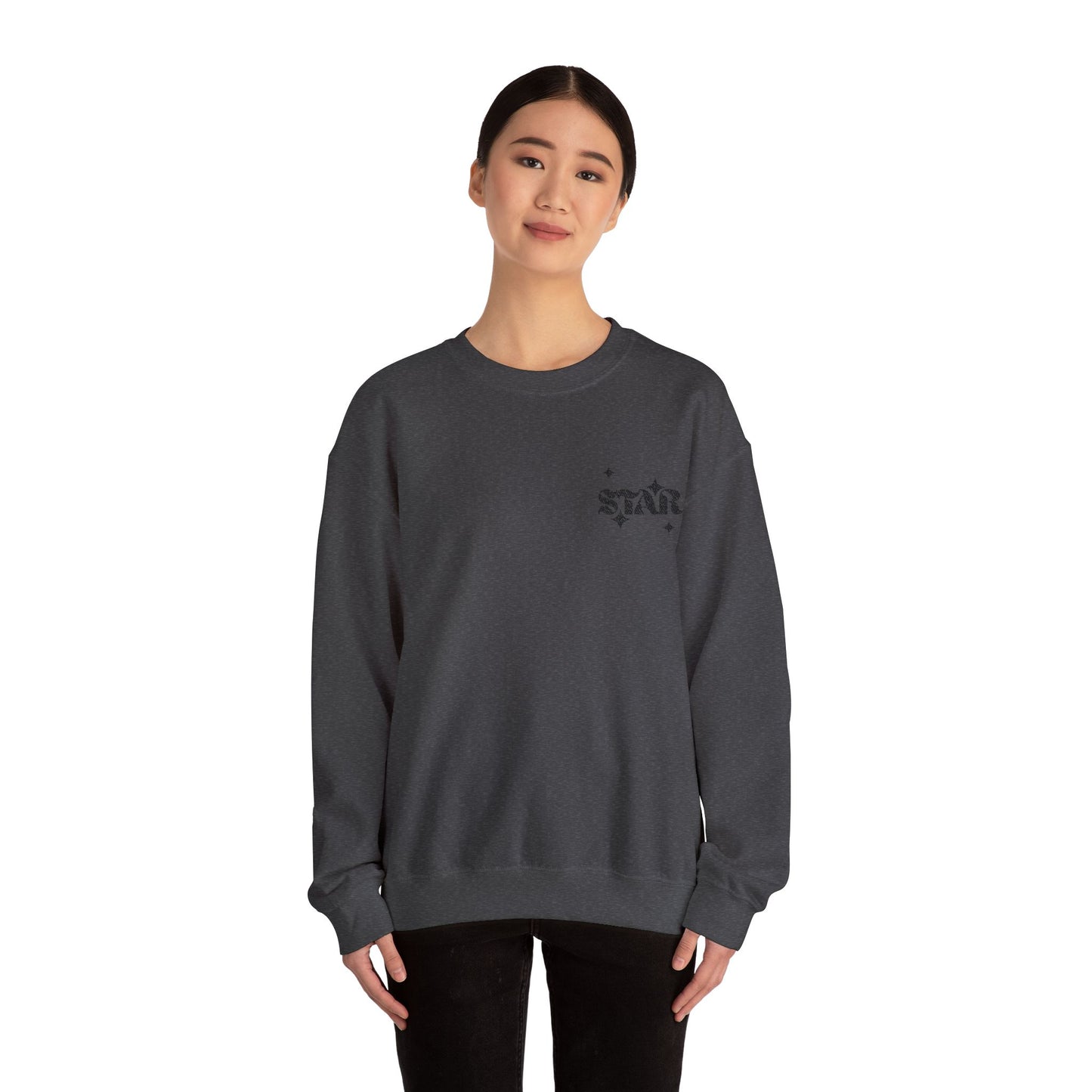 Star Chest Logo Sweatshirt — Minimal STAR crewneck