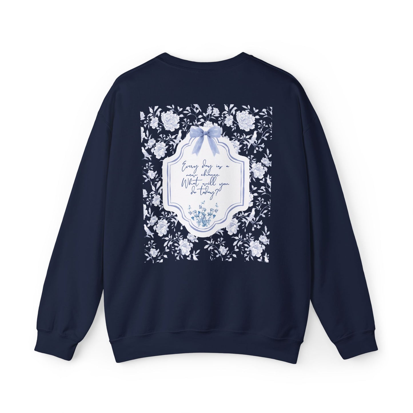 Charming Floral Crewneck Sweatshirt, Cozy Pullover, Everyday Wear