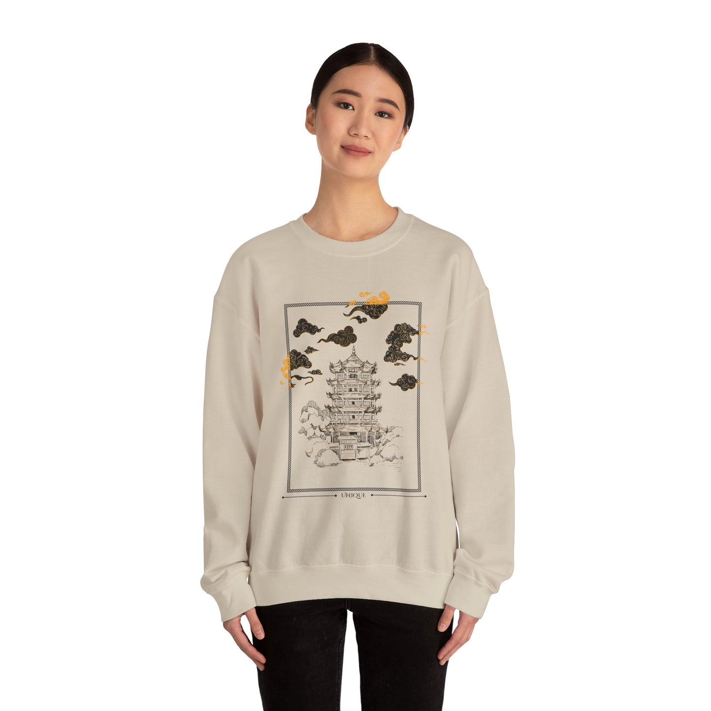 Serene Mountain Landscape Sweatshirt, Cozy Unisex Crewneck, Perfect for Relaxation, Travel, Gift for Nature Lovers, Casual Wear