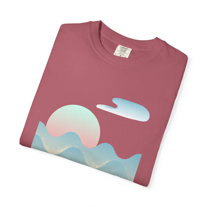 Serenity Wave Unisex T-Shirt | Relaxed Fit Tee for Nature Lovers | Beach Vibes, Gift for Him/Her, Casual Wear, Holiday Outfit, Summer Style
