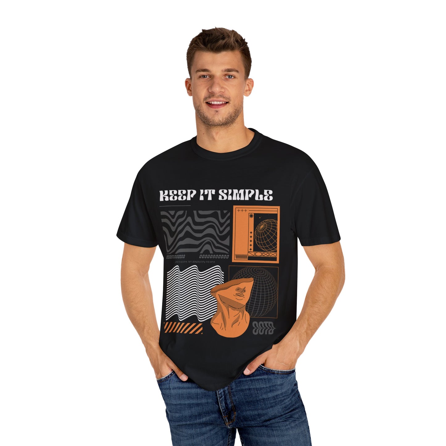 Modern Graphic T-Shirt, Casual Wear, Unisex Tee,