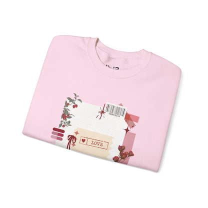 Romantic Floral Crewneck Sweatshirt - Cozy Woman's crewneck