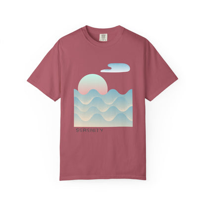 Serenity Wave Unisex T-Shirt | Relaxed Fit Tee for Nature Lovers | Beach Vibes, Gift for Him/Her, Casual Wear, Holiday Outfit, Summer Style