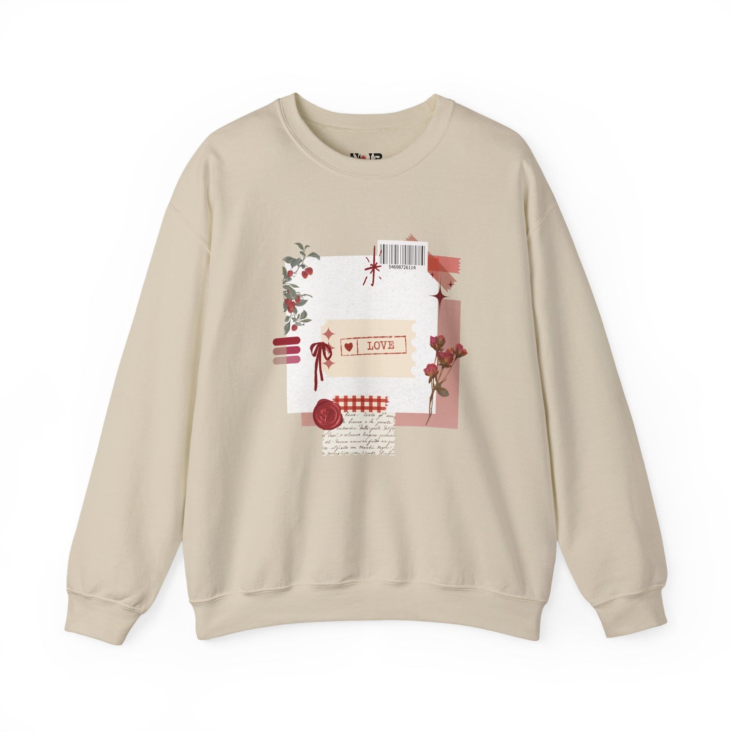 Romantic Floral Crewneck Sweatshirt - Cozy Woman's crewneck