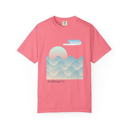 Serenity Wave Unisex T-Shirt | Relaxed Fit Tee for Nature Lovers | Beach Vibes, Gift for Him/Her, Casual Wear, Holiday Outfit, Summer Style