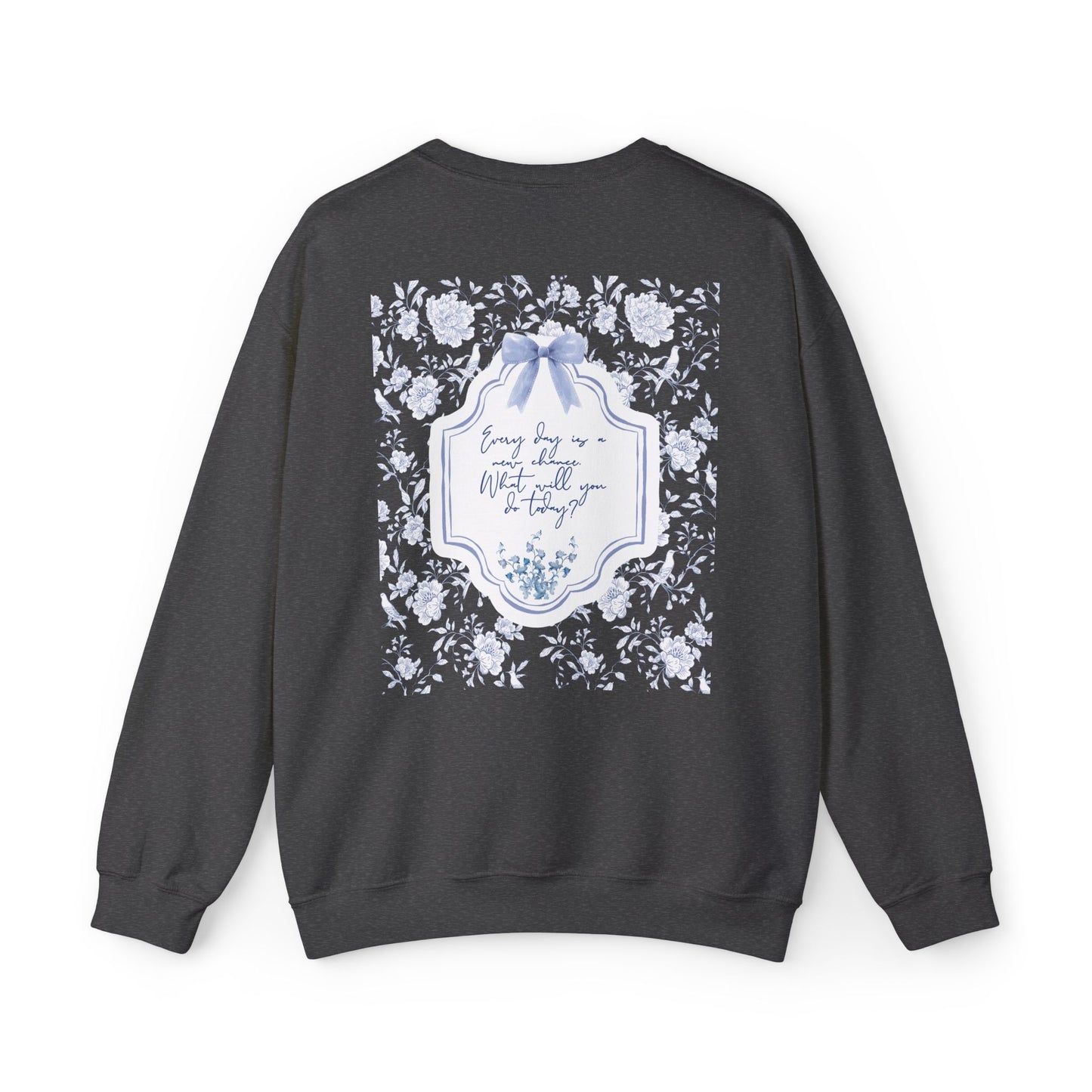 Charming Floral Crewneck Sweatshirt, Cozy Pullover, Everyday Wear