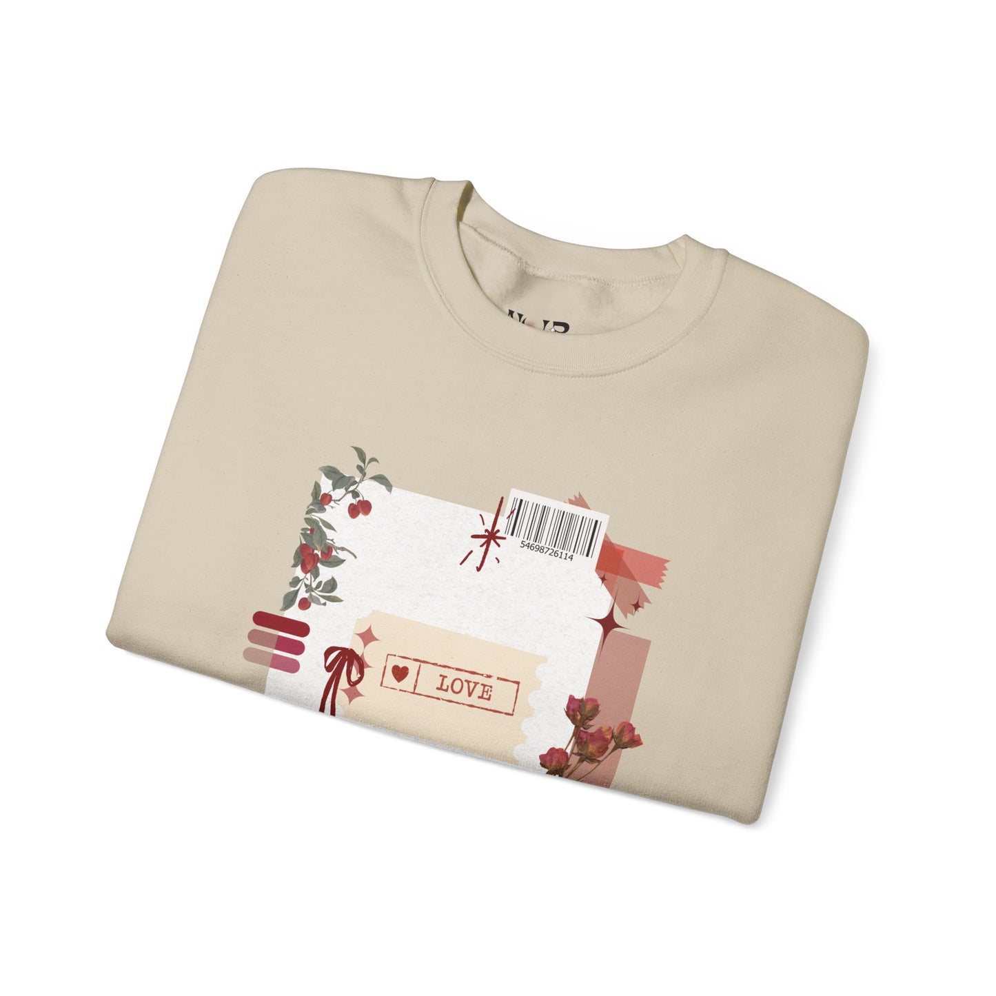 Romantic Floral Crewneck Sweatshirt - Cozy Woman's crewneck