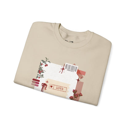 Romantic Floral Crewneck Sweatshirt - Cozy Woman's crewneck