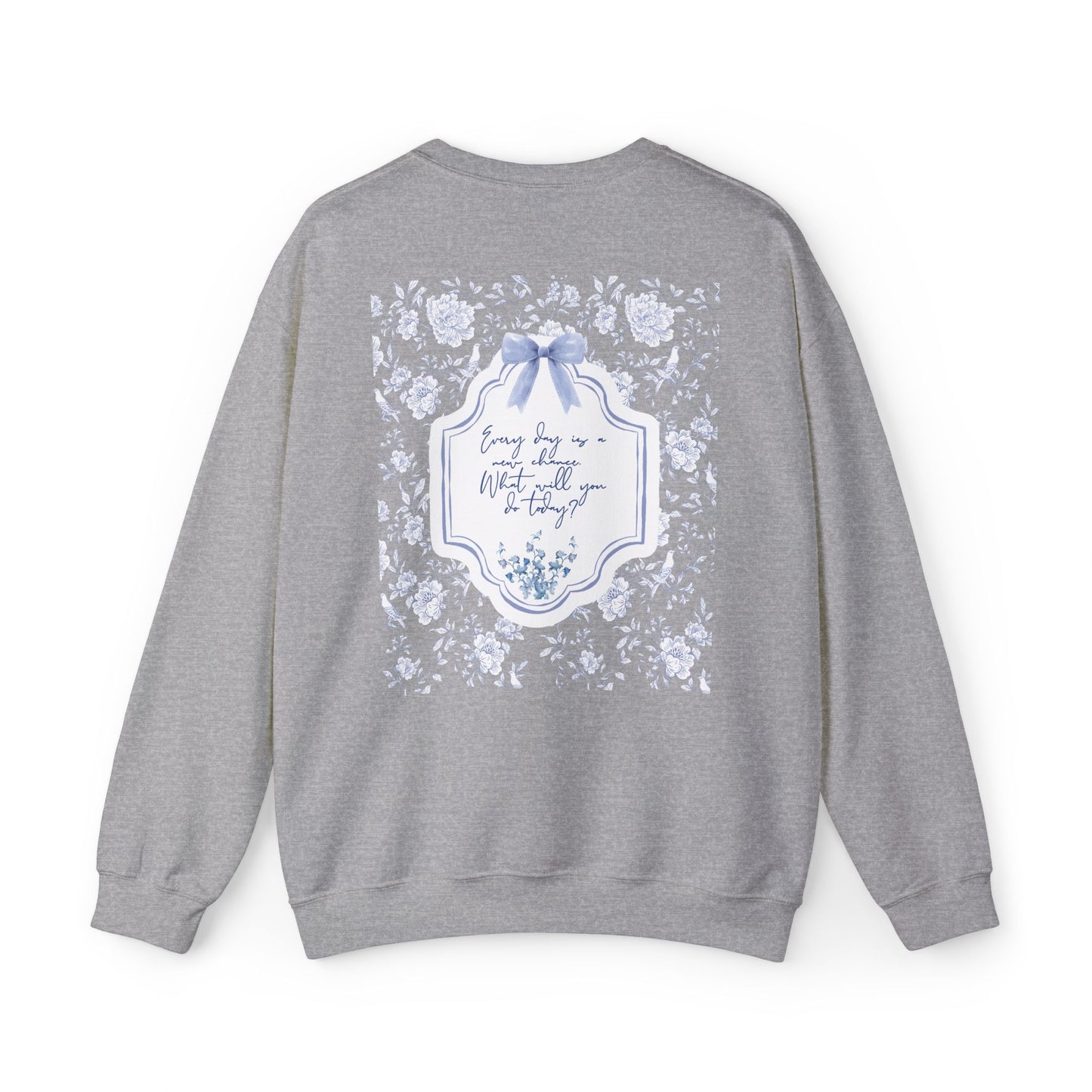 Charming Floral Crewneck Sweatshirt, Cozy Pullover, Everyday Wear
