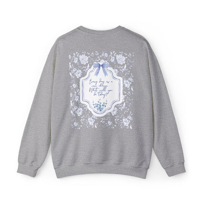 Charming Floral Crewneck Sweatshirt, Cozy Pullover, Everyday Wear