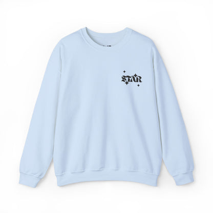 Star Chest Logo Sweatshirt — Minimal STAR crewneck