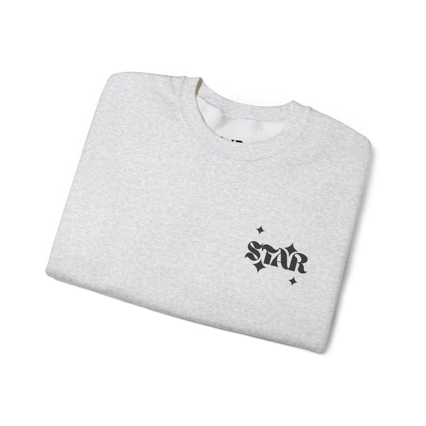Star Chest Logo Sweatshirt — Minimal STAR crewneck