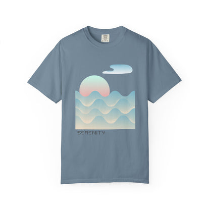 Serenity Wave Unisex T-Shirt | Relaxed Fit Tee for Nature Lovers | Beach Vibes, Gift for Him/Her, Casual Wear, Holiday Outfit, Summer Style