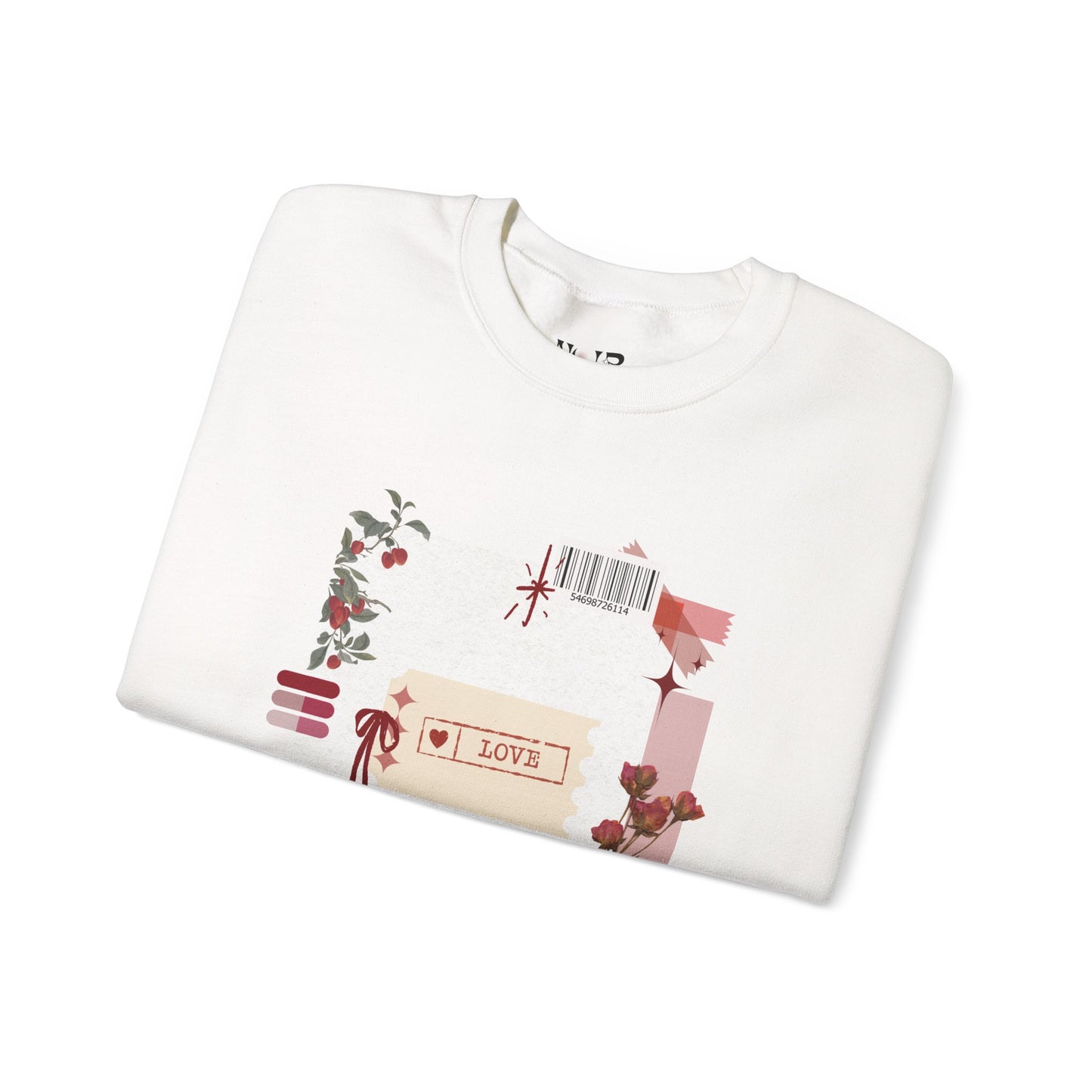 Romantic Floral Crewneck Sweatshirt - Cozy Woman's crewneck