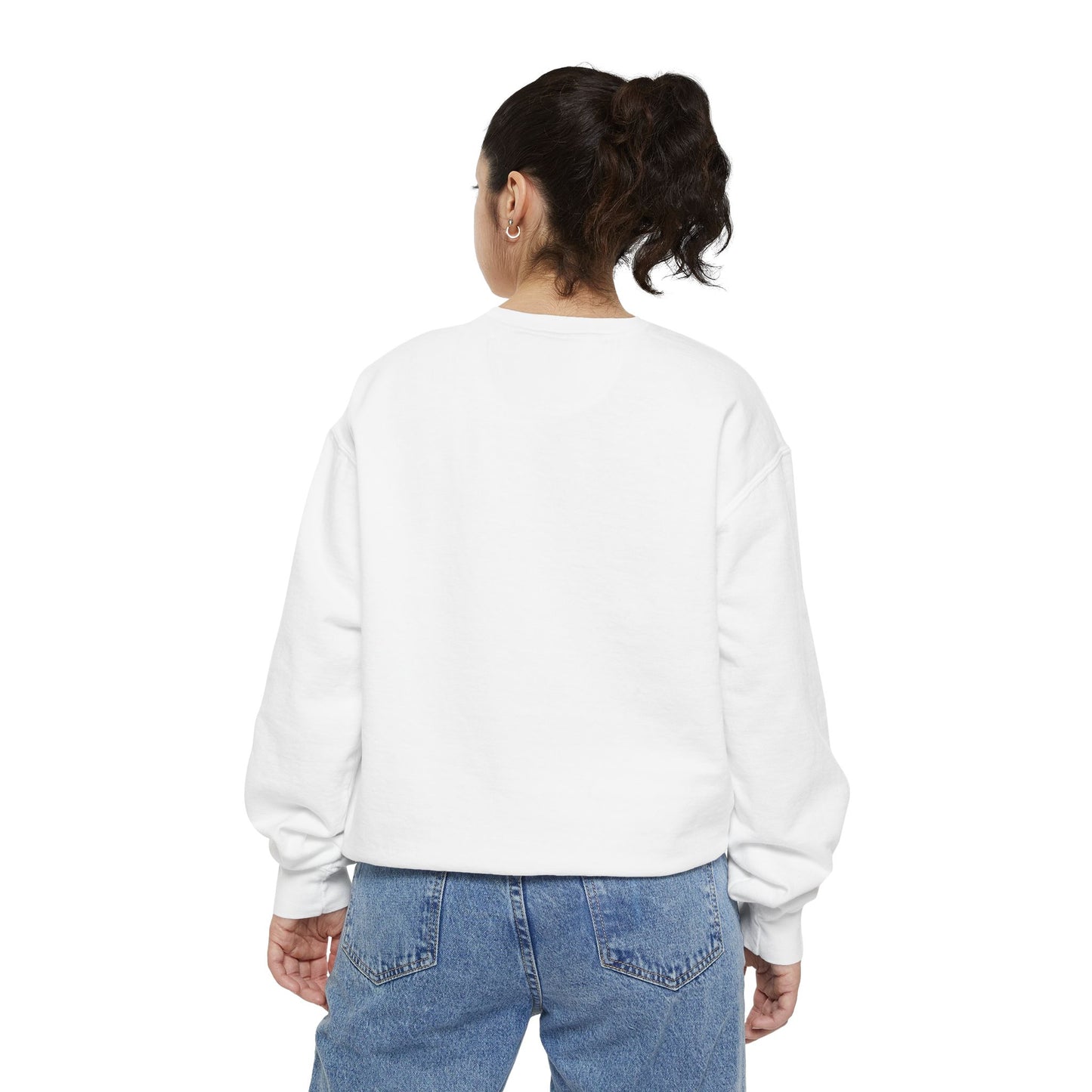 Hearty & Cute Garment-Dyed Sweatshirt — 'Hearty and Cute' Cozy Crewneck