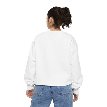 Hearty & Cute Garment-Dyed Sweatshirt — 'Hearty and Cute' Cozy Crewneck
