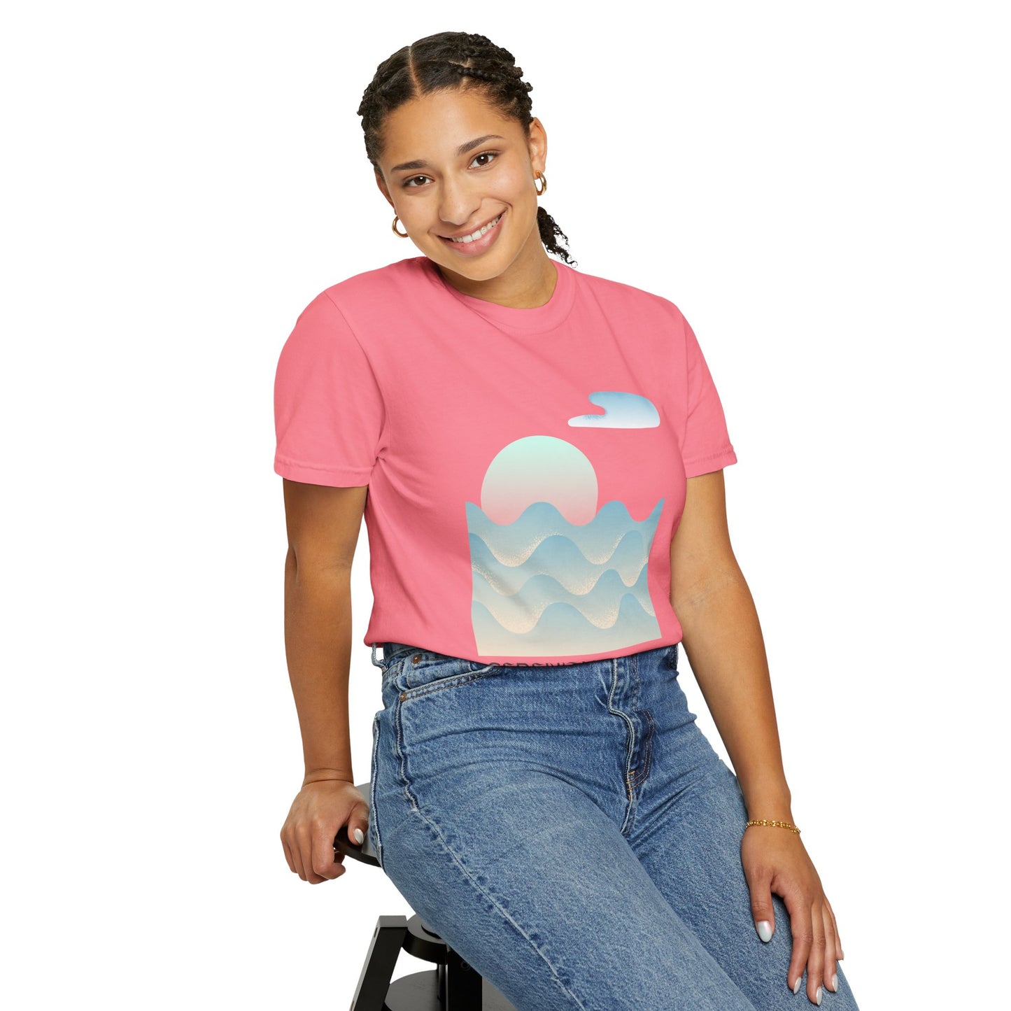 Serenity Wave Unisex T-Shirt | Relaxed Fit Tee for Nature Lovers | Beach Vibes, Gift for Him/Her, Casual Wear, Holiday Outfit, Summer Style