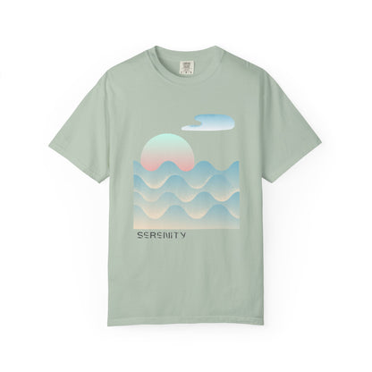 Serenity Wave Unisex T-Shirt | Relaxed Fit Tee for Nature Lovers | Beach Vibes, Gift for Him/Her, Casual Wear, Holiday Outfit, Summer Style