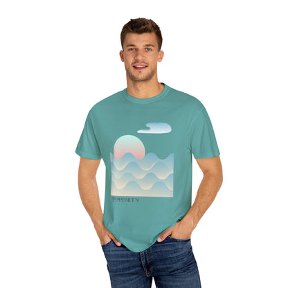 Serenity Wave Unisex T-Shirt | Relaxed Fit Tee for Nature Lovers | Beach Vibes, Gift for Him/Her, Casual Wear, Holiday Outfit, Summer Style