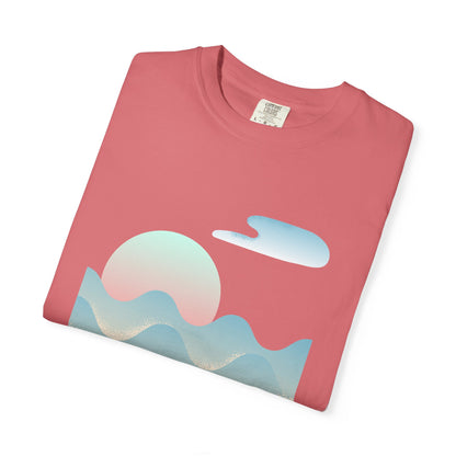 Serenity Wave Unisex T-Shirt | Relaxed Fit Tee for Nature Lovers | Beach Vibes, Gift for Him/Her, Casual Wear, Holiday Outfit, Summer Style