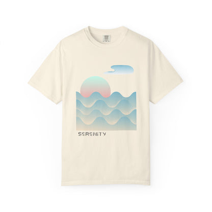 Serenity Wave Unisex T-Shirt | Relaxed Fit Tee for Nature Lovers | Beach Vibes, Gift for Him/Her, Casual Wear, Holiday Outfit, Summer Style
