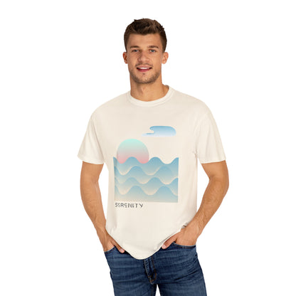 Serenity Wave Unisex T-Shirt | Relaxed Fit Tee for Nature Lovers | Beach Vibes, Gift for Him/Her, Casual Wear, Holiday Outfit, Summer Style